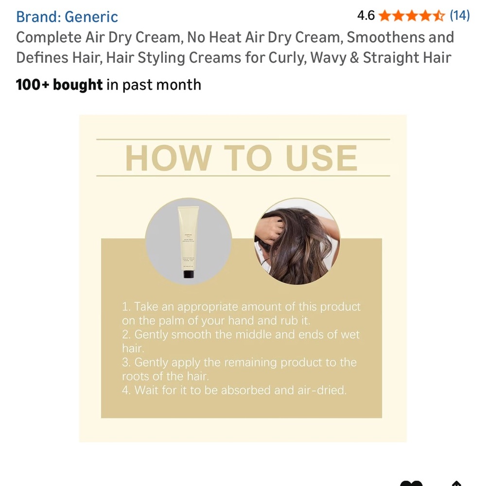 Complete Air Dry Cream, No Heat Air Dry Cream - Picture 6 of 8